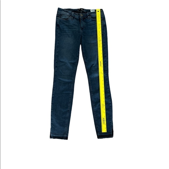 Paige Verdugo Ultra Skinny Davis Slit Frayed Hem Jeans Size 28 - Picture 4 of 8